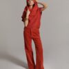 Summum W26 4s3032 Flare pant light babycord goji berry - Afbeelding 3
