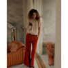 Summum W26 4s3032 Flare pant light babycord goji berry - Afbeelding 6