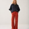 Summum W26 4s3032 Flare pant light babycord goji berry