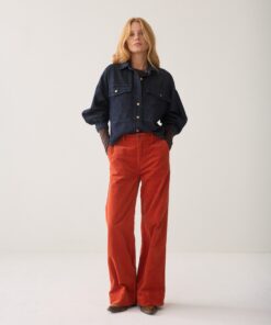 Summum W26 4s3032 Flare pant light babycord goji berry