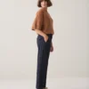 Summum W26 4s3055 Trousers viscose blend stripe midnight blue - Afbeelding 6
