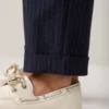 Summum W26 4s3055 Trousers viscose blend stripe midnight blue - Afbeelding 4