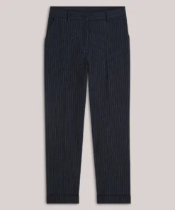 Alternative view of Summum W26 4s3055 Trousers viscose blend stripe midnight blue