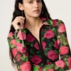 Fabienne Chapot W26 Yanna blouse fab. fuchsia/black - Afbeelding 5