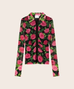 Alternative view of Fabienne Chapot W26 Yanna blouse fab. fuchsia/black