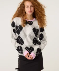 Fabienne Chapot W26 Jamie pullover grey/black