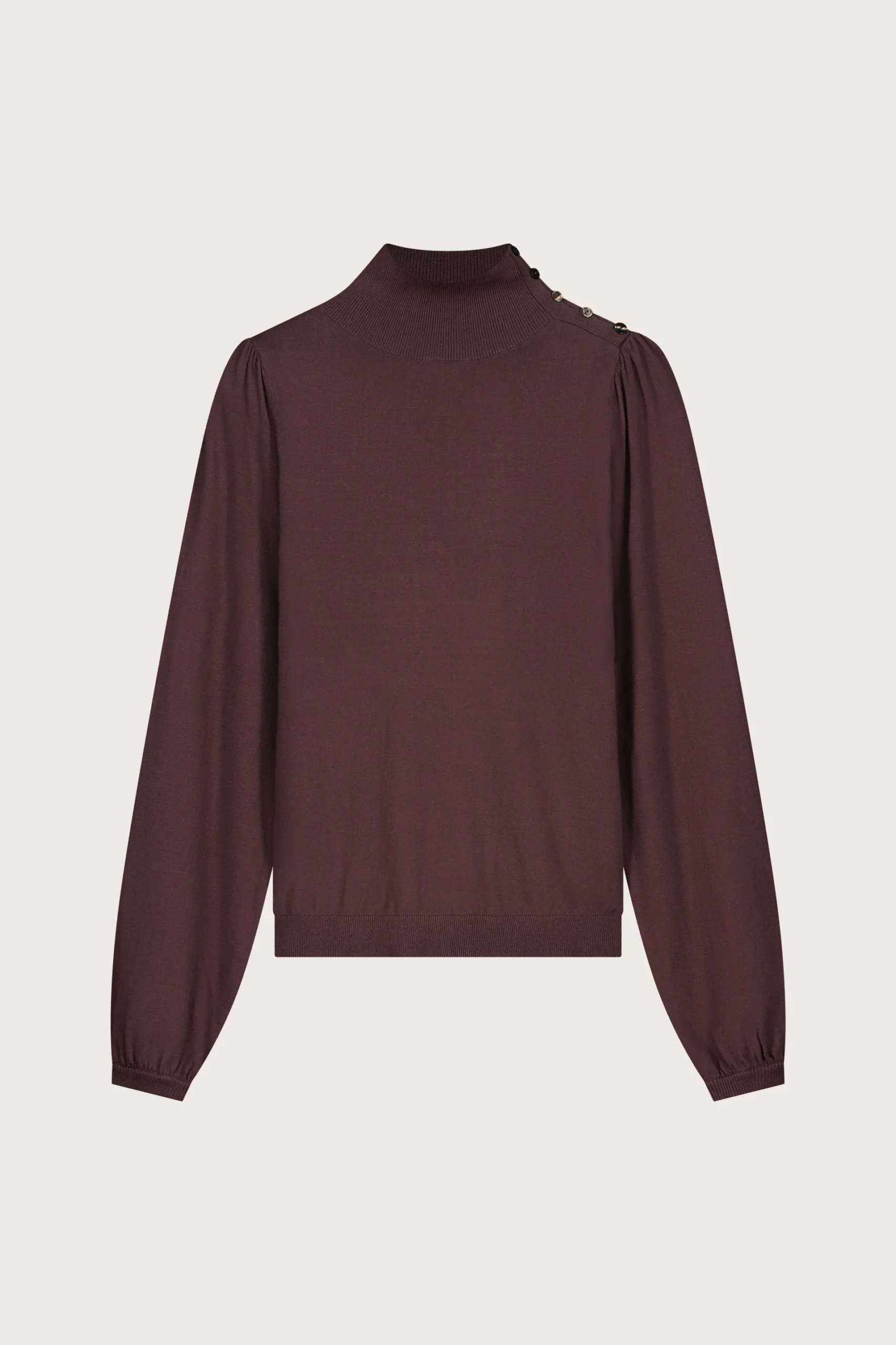Fabienne Chapot W26 Molly turtleneck pullover cocoa - Afbeelding 2