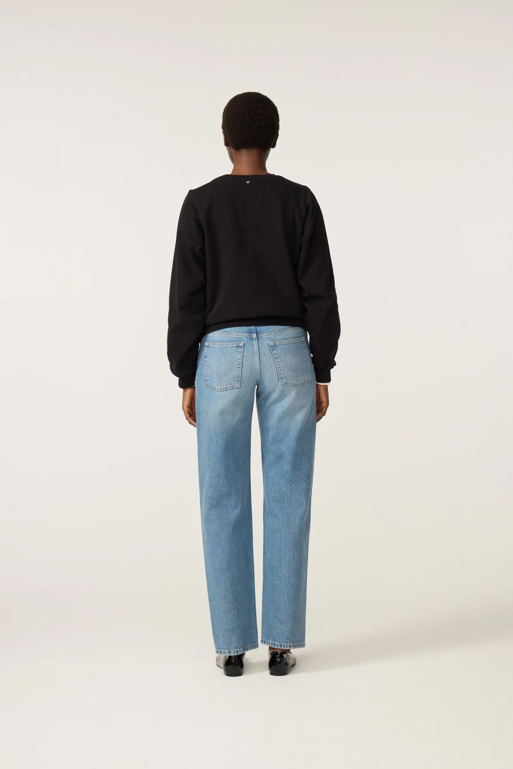 Fabienne Chapot W26 Hazel ss sweater black - Afbeelding 5