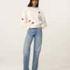 Fabienne Chapot W26 Terry kiss sweater cosy white - Afbeelding 3