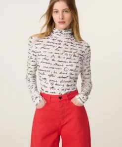 Fabienne Chapot W26 Jadyn top cosy white/black