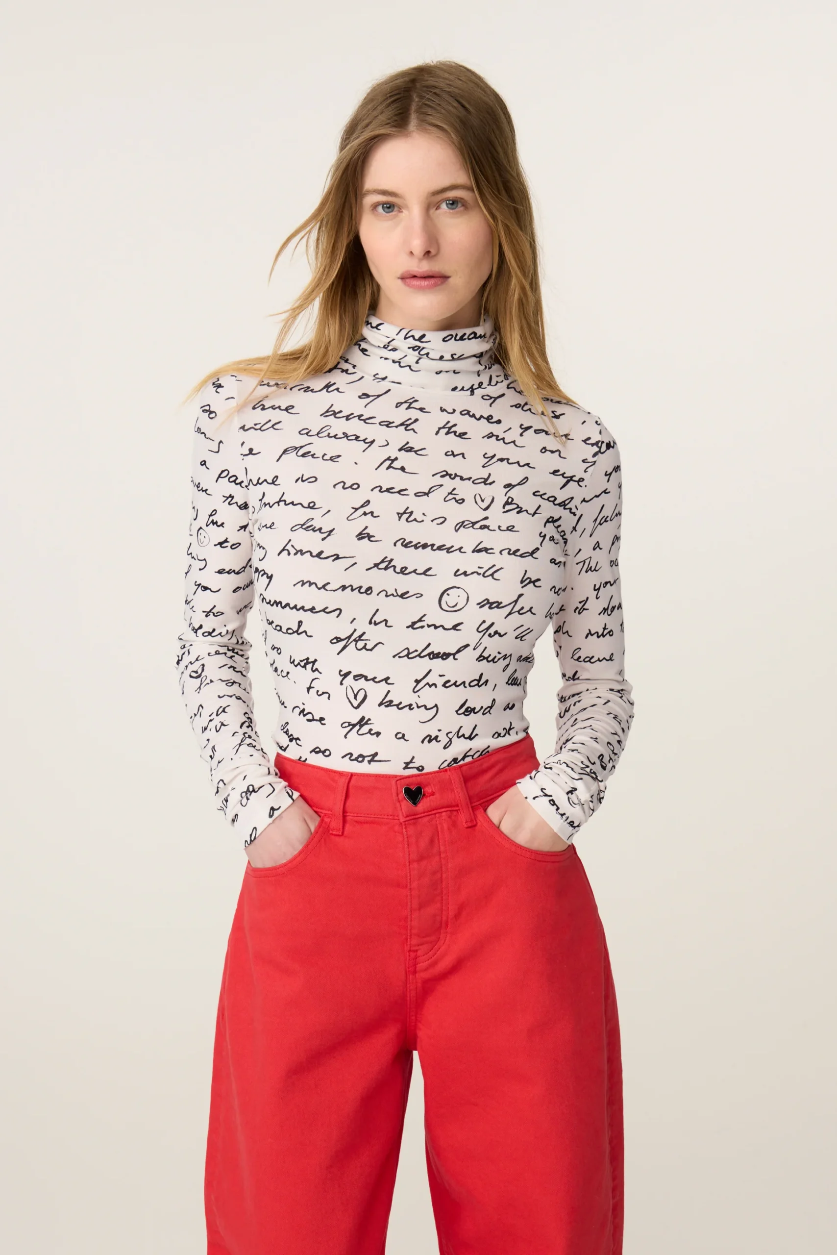Fabienne Chapot W26 Jadyn top cosy white/black