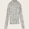 Fabienne Chapot W26 Jadyn top cosy white/black - Afbeelding 2