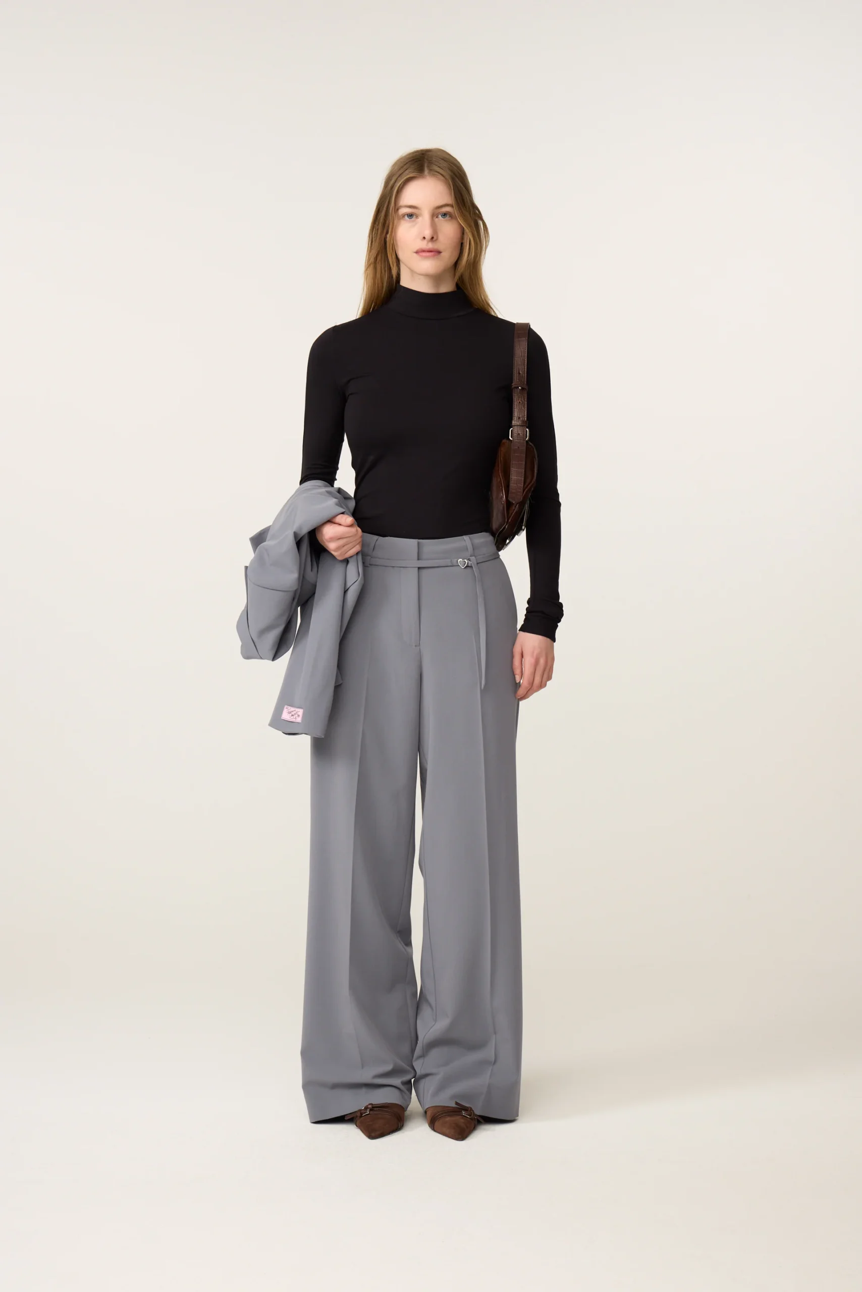 Fabienne Chapot W26 Nelsan trousers office grey