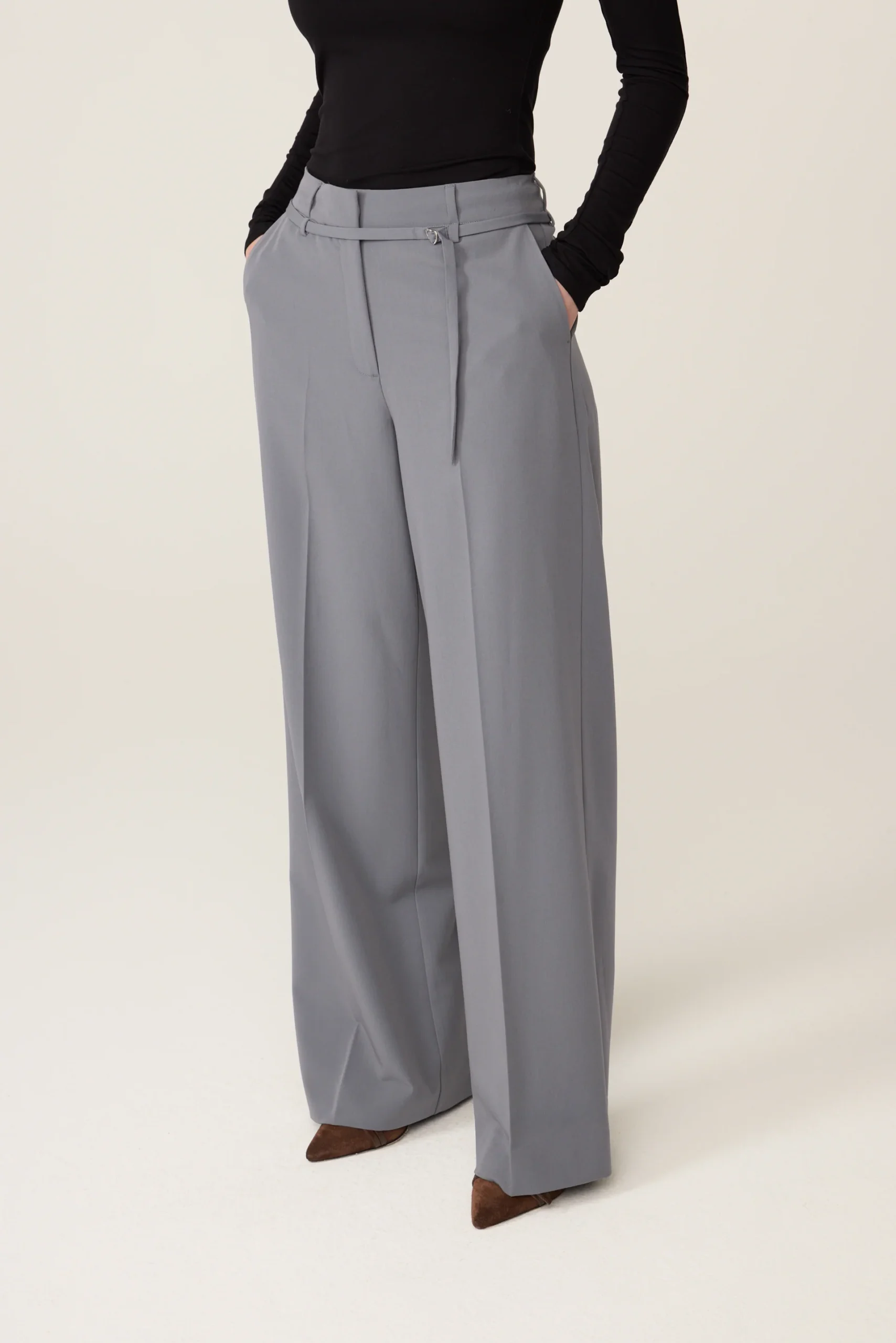 Fabienne Chapot W26 Nelsan trousers office grey - Afbeelding 3