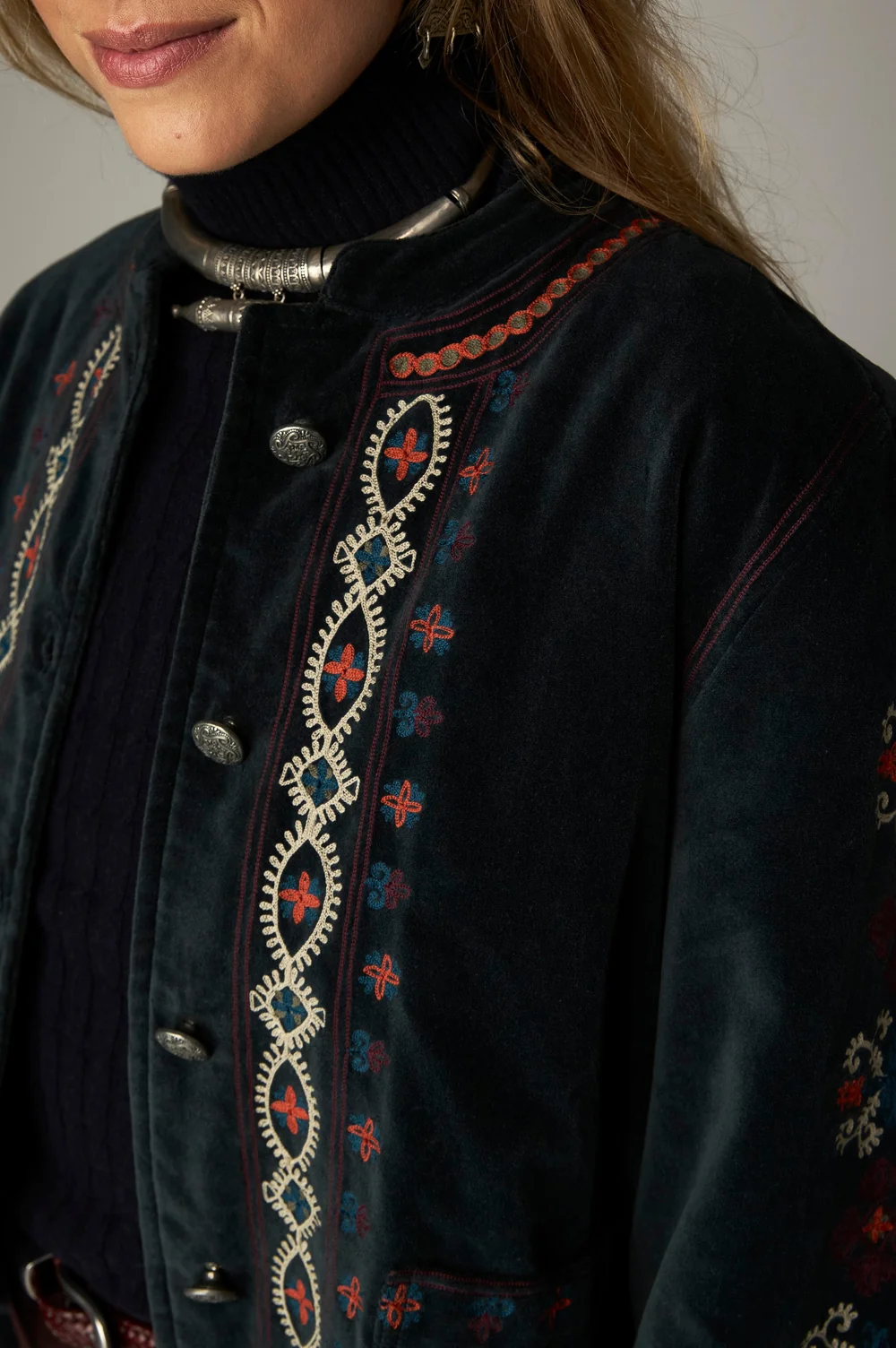 Maison Hotel W26 Breton jacket jade - Afbeelding 8