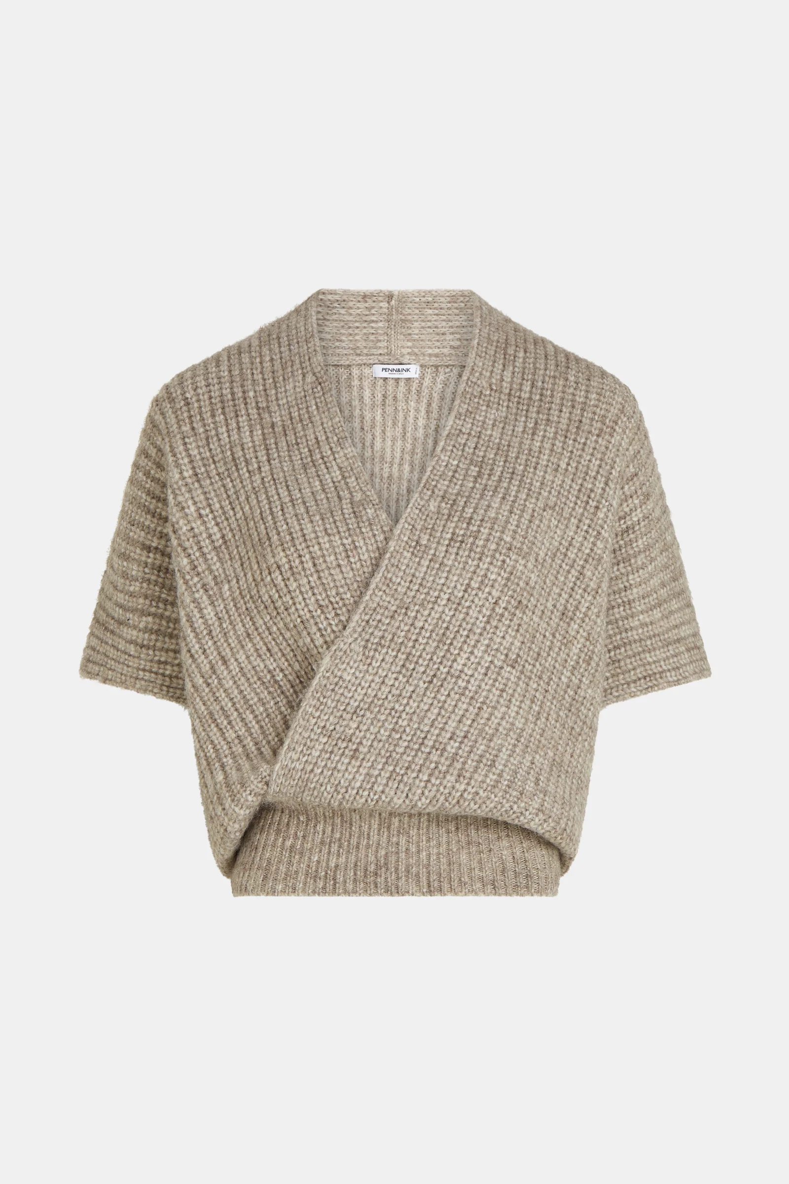 Penn&Ink W26 Main W26C396 jumper brown mel. - Afbeelding 2