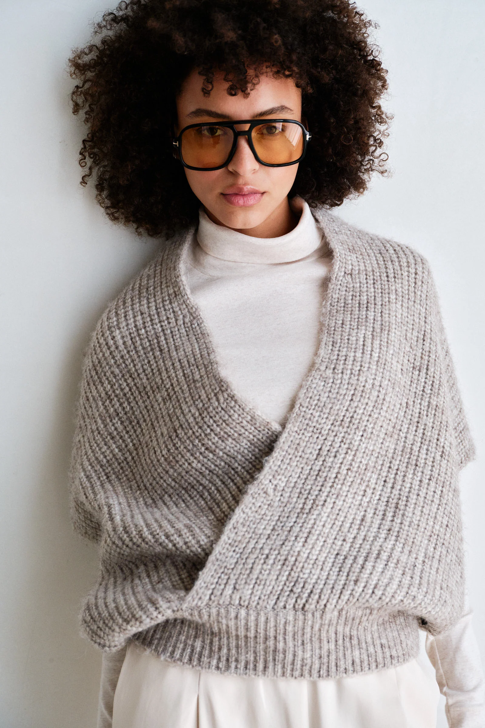 Penn&Ink W26 Main W26C396 jumper brown mel. - Afbeelding 4