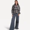 Another-Label W26 claudine check shirt black sandshell check - Afbeelding 5