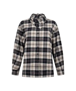 Alternative view of Another-Label W26 claudine check shirt black sandshell check