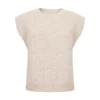 Another-Label W26 nicola knitted vest sandshell melee - Afbeelding 2