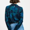 Pom Amsterdam W26 SP9794 Blouse Mila bloom teal green - Afbeelding 5