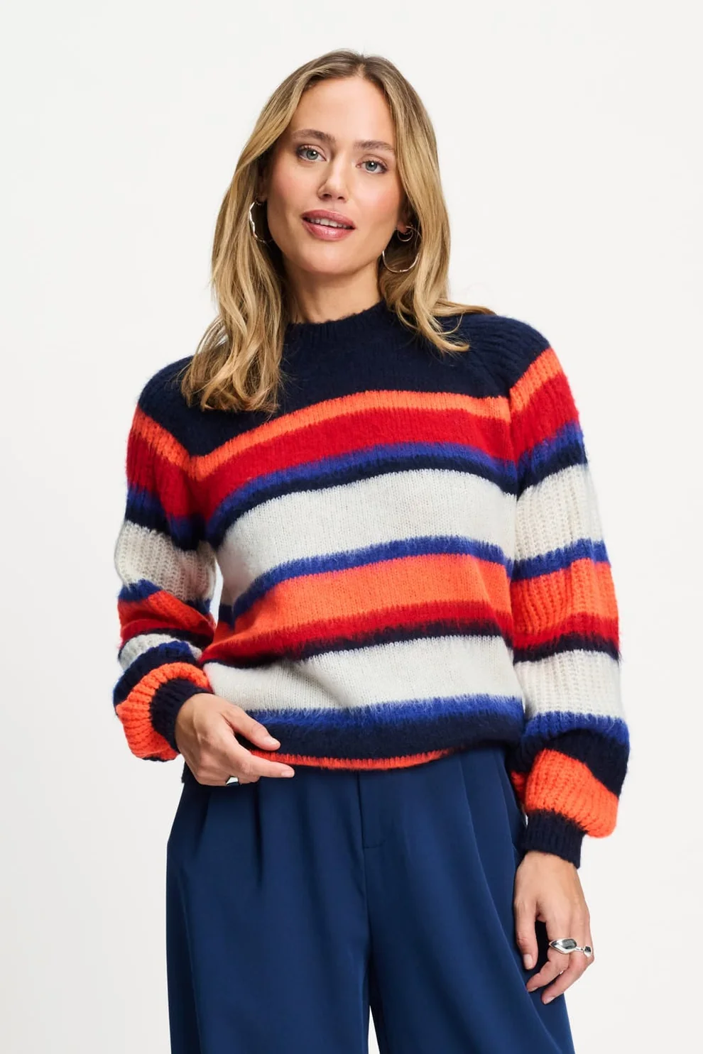 Pom Amsterdam W26 SP9816 Pullover Faye striped blue multicolour