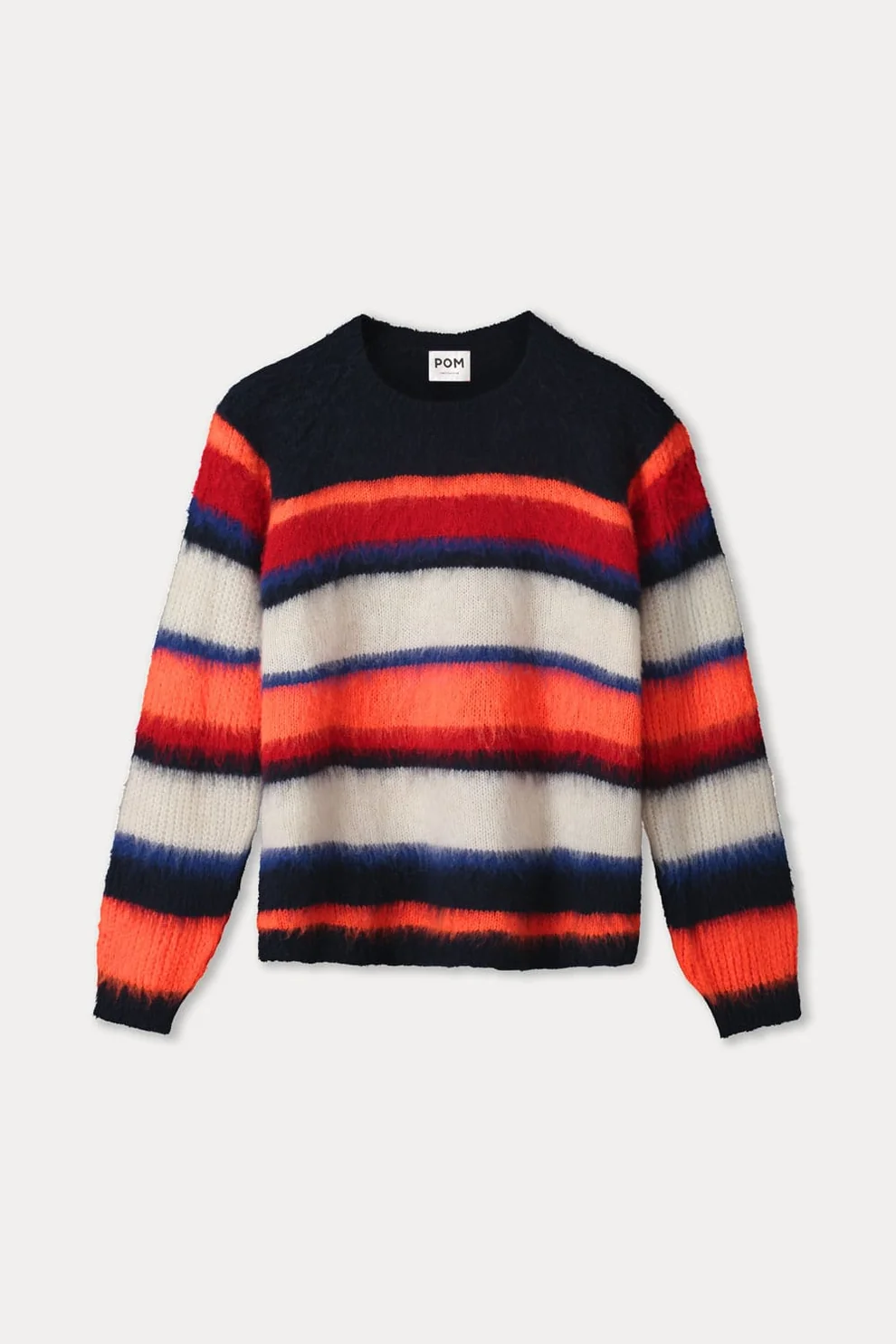 Pom Amsterdam W26 SP9816 Pullover Faye striped blue multicolour - Afbeelding 2