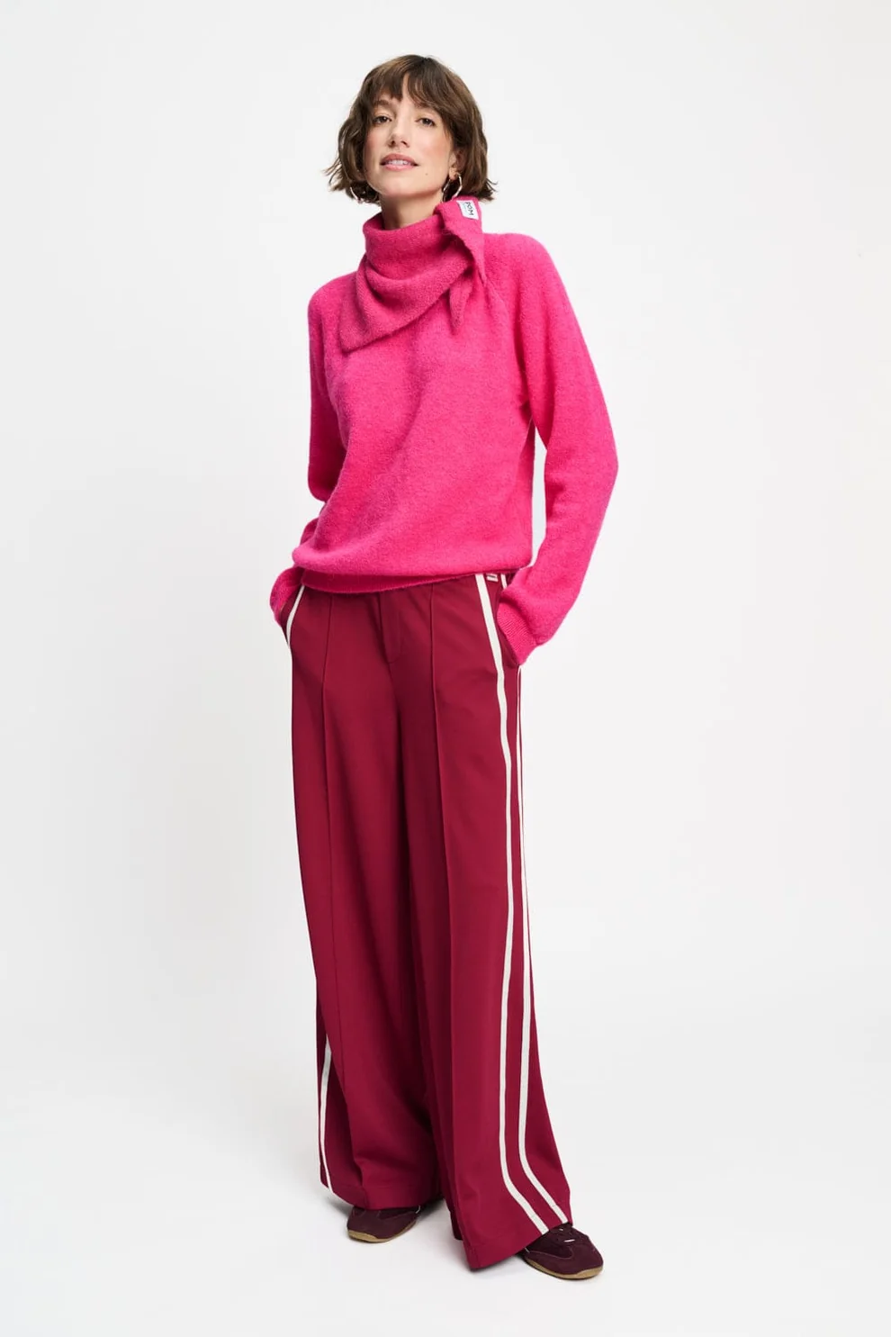 Pom Amsterdam W26 SP9863 Shawl Elly ultra pink - Afbeelding 3