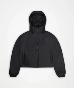 Alternative view of Rains 15780 lohja short insulated jacket w3T1 black