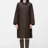 Rains 21520 Nara W long jacket W3 bark