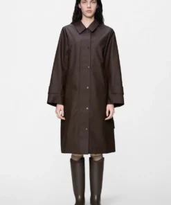 Rains 21520 Nara W long jacket W3 bark