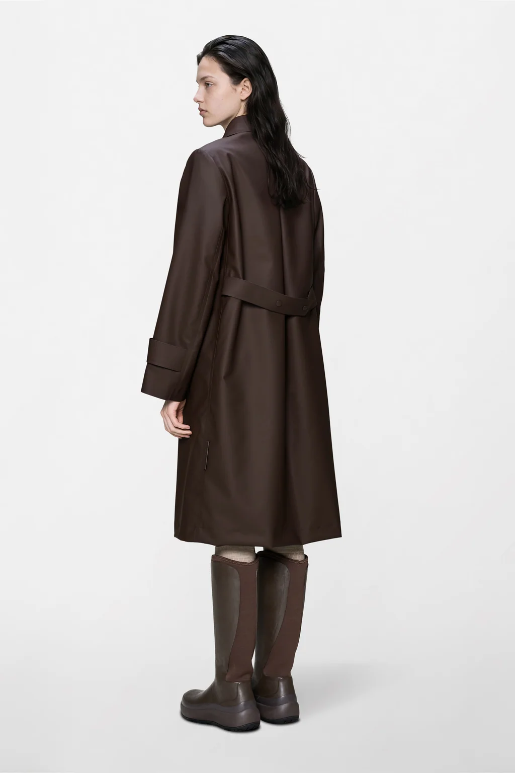 Rains 21520 Nara W long jacket W3 bark - Afbeelding 3